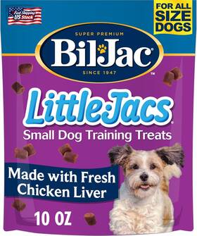 Bil-jac 705353362583 Little-jacs Small Dog Training Treats Soft Chicken Liver Recipe 10 O
