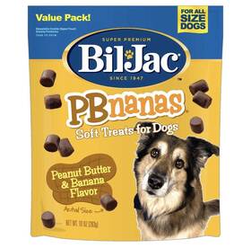 Bil-jac 705521100320 Pbnanas Dog Treats 10oz Pack Of 2 Soft Chewy Real Chicken Peanut Butter
