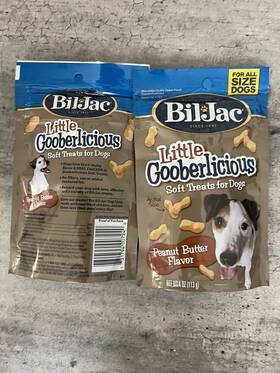 Bil-jac 731794007240 Little Gooberlicious Peanut Butter Soft Dog Treats 4 Oz Bag Pack Of 2