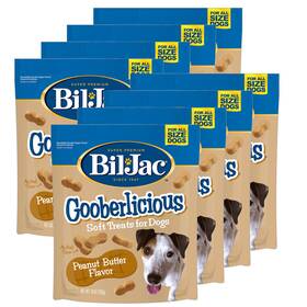 B079qfkcqz Bil-jac 840235168607 Gooberlicious Peanut Butter Dog Treats 8 Pack 10 Oz