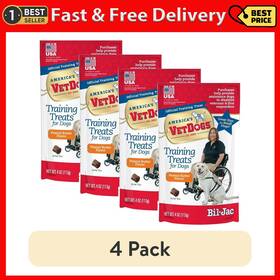 Bil-jac Foods 313107910999 4 Pack Veterans K-9 Training Treat For Dogs Peanut Butter Flavor Oz