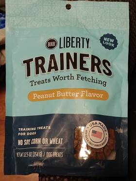Bixbi 856452005939 Liberty Trainers Peanut Butter - Small Training Treats For Dogs Low