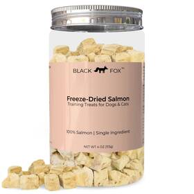 Black Fox 198168063576 Freeze-dried Salmon Training Treats For Dogs And Cats 280 4oz Singl