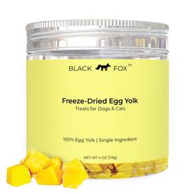 Black Fox 975738380226 Freeze-dried Chicken Egg Yolk Dog Treats 4oz Single Ingredient Cat Trea