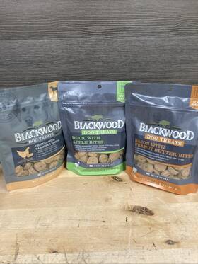 Blackwood 075492001026 3 Pack Oven Baked Dog Treats Mixed Flavors 8oz Each Exp 03/2026
