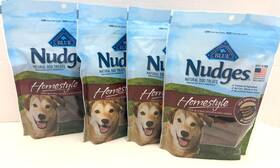 06025 Blue Buffalo 4pk Nudges Homestyle Dog Chew Treats Usa Chicken/pork Sausage 12oz 8/2026