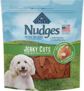 Blue Buffalo 445001118119 Nudges Jerky Cuts Natural Dog Treats Chicken