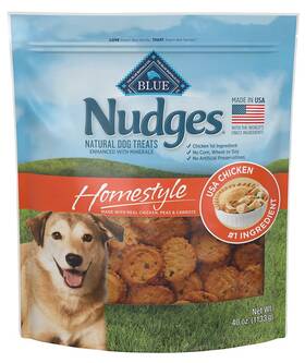 Blue Buffalo 445008966904 Nudges Homestyle Chicken Pot Pie Dog Treats 40 Oz. Free Ship