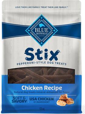 Blue Buffalo 445030567513 Stix Pepperoni-style Dog Treats Made With Natural Ingredients Chic