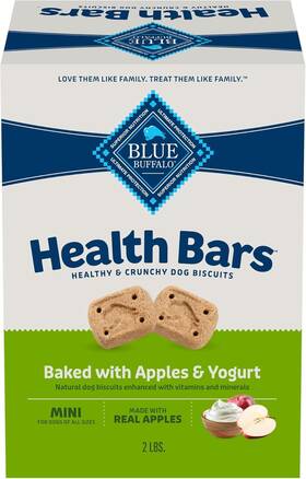 801873 Blue Buffalo Mini Health Bars Crunchy Dog Biscuits 2 Pound Pack Of 1
