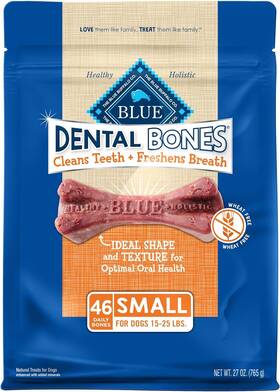 802368 Blue Buffalo Dental Bones Small Natural Chew 1.69 Pound Pack Of 1