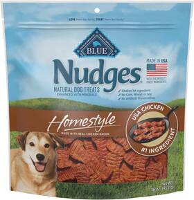 804307 Blue Buffalo Nudges Homestyle Natural Dog Treats 16 Ounce Pack Of 1