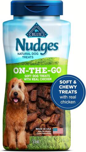 804674 Blue Buffalo Nudges On The Go Dog Treats Made 5.5 Ounce Pack Of 1 Brown