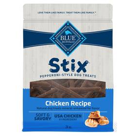 Blue Buffalo 840243125203 Stix Pepperoni-style Dog Treats Made With Natural Ingredients Chicken Recipe