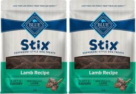 Blue Buffalo 840243142736 2pk Of Stix Pepperoni-style Dog Treats Lamb Recipe 5oz