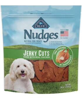 Blue Buffalo 840243147656 Nudges Jerky Cuts Natural Dog Treats Chicken 36oz