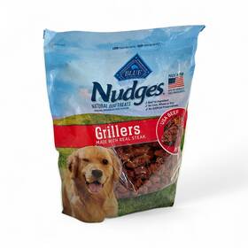 Blue Buffalo 840243147793 Nudges Grillers Steak Flavored Natural Dog Treats - 48 Oz