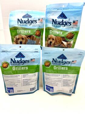 Blue Buffalo 840243147847 X4 Bags Nudges Grillers Natural Dog Treats Chicken 10oz 2026 Usa