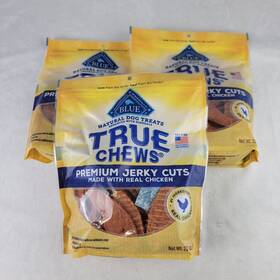 Blue Buffalo 840243149315 True Chews Premium Jerky Cuts Natural Dog Treats Chicken 22 Oz X3