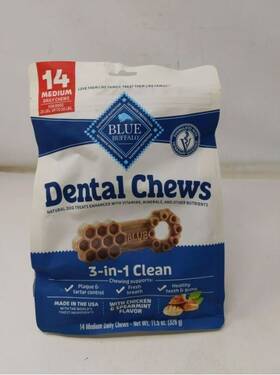 Blue Buffalo 840243152407 Medium Dental Chews For Dogs Chicken & 14 Count Bb 10 16 2025