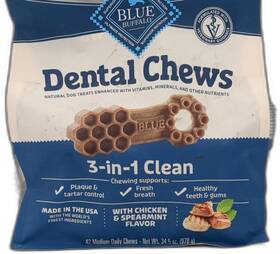 Blue Buffalo 840243152469 2025-11-15 Dental Chews Medium Natural Dog Treats Chicken