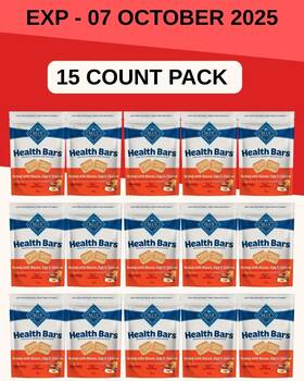 Blue Buffalo 840243154296 15 Pack Health Bars Crunchy Dog Biscuit Bacon Egg And Cheese 16-oz