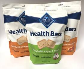 Blue Buffalo 859610005109 Health Bars Pumpkin Cinnamon Apples Yogurt Dog Biscuits 3 Pack 48oz