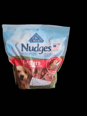 990046022 Blue Buffalo Nudges Grillers Natural Dog Treats 48 Oz Steak Flavored