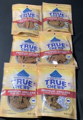 Blue Buffalo Company Ltd 840243149285 6 True Chews Premium Grillers Made With Real Steak Dog Treats