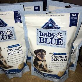Wtf16 Blue Buffalo Baby Natural Crunchy Biscuits Banana/oatmeal Puppy 4 - 8 Oz