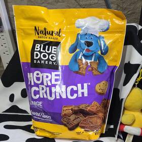 01046-4923 Blue Dog Bakery More Crunch Large Assorted Flavors Biscuits Chicken Cheese Pb