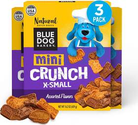 18362 Blue Dog Bakery Natural Treats Mini 1.01 Pound Pack Of 3 Brown