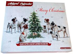 Blue Wolf Calendar Company 850037466504 2024 Christmas Dog Advent For Dogs Crunchy Peanut Butter And Bacon Fla