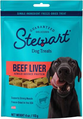 400961 Bng Miracle Pet Stewart Single Ingredient Freeze Dried Raw Dog Treats Beef Liver 4 Ounce Resea