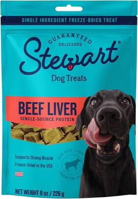 401926 Bng Miracle Pet Stewart Single Ingredient Freeze Dried Raw Dog Treats Beef Liver 8 Ounce Resea