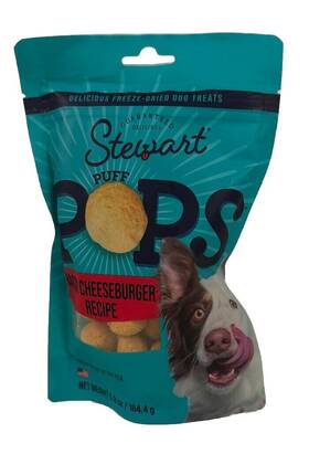 402304 Bng Miracle Pet Stewart Freeze Dried Dog Treats Puffpops Bacon And Cheese Recipe Gluten Free