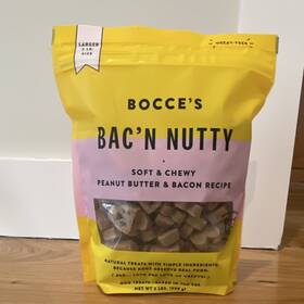 18965856 Bocces Bacftn Nutty Soft Chews Peanut Butter Bacon Wheat-free Dog Treats 2 Lbs