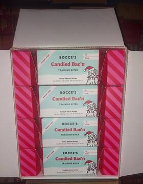 Bocces 445013398318 Bocce S Bakery All-natural Candied Bacftn Training Treats For Dogs Case Of 12pcs