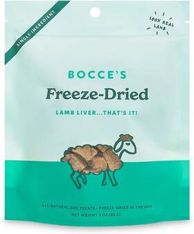 Bocces Bakery 705353495434 Freeze Dried Lamb Liver Treats For Dogs - All-natural Freeze-dri