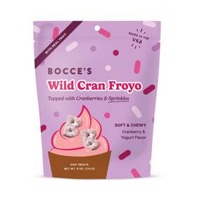 Bocces Bakery 810140532046 Wild Cran Froyo Dog Treats Natural 6 Ounce Pack Of 1