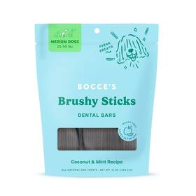 Bocces Bakery 850012629627 Dailies Brushy Sticks To Support Oral And Fresh Breath Wheat-free Dental Bars