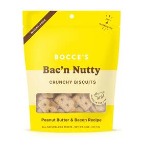 Bocces Bakery 850012629962 Oven Baked Bacftn Nutty Treats For Dogs Everyday Wheat-free Dog