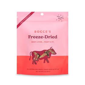 Bocces Bakery 850038855512 Beef Liver Freeze-dried Treats 3 Oz All-natural Made In Usa Dog