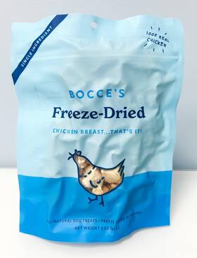Bocces Bakery 850038855758 Freeze Dried Chicken Breast Dog Treats 3 Oz - Bb 7/24/2025