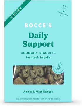 Bocces Bakery 856019005525 Breath Daily Support Treats For Dogs Wheat-free Dog Made