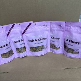 Bocces Bakery 857155007442 5 Bags Bocce S All Natural Soft And Chewy Dog Treats Duck Wheat-free