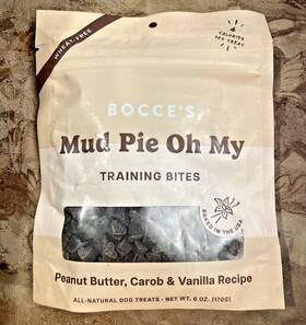 Bocces Bakery 857155007688 Wheat Free Mud Pie Oh My Dog Training Treats Pb Carob Vanilla 6 Oz