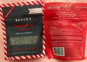 Bocces Bakery 857155007831 2 Inch Lumps Of Coal Pb And Carob Recipe 100 % Natural Dog Treats 6oz