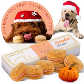 Bonne Et Filou 850011460276 Dog Treats For Christmas Gourmet Macarons Human Grade Gift Box Health