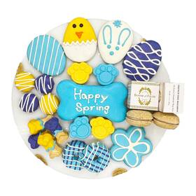 Bonne Et Filou 850043530435 Dog Treats For Easter Gift Basket Box Human Grade 22 Luxury Snacks With M